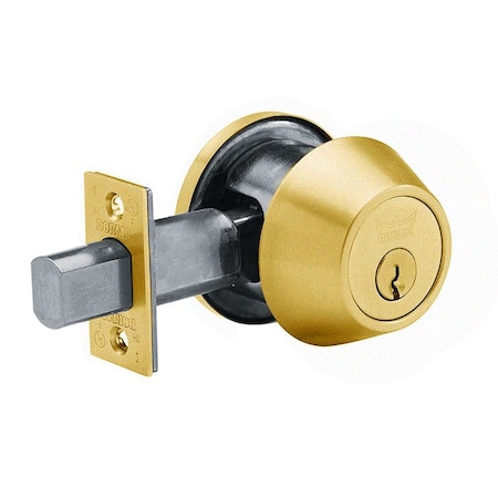 Dorma Heavy-Duty Tubular Dead Bolt Cylinder x Cylinder Conventional Cylinder Keyed Different 2 Nickel D862D-606-KD